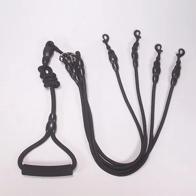 Pet Dog Leash Nylon Rope Double Dual Two Heads Dogs Leash 2 Way Coupler Harness