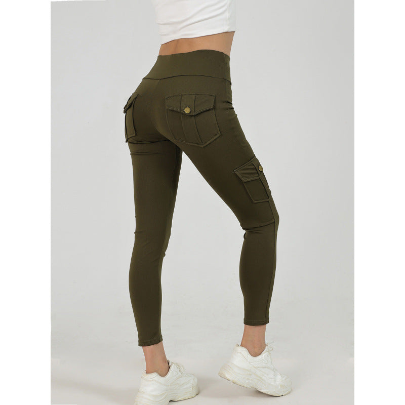 Creative Pocket Fitness Pants – High‑Waist Quick‑Dry Yoga & Training Leggings