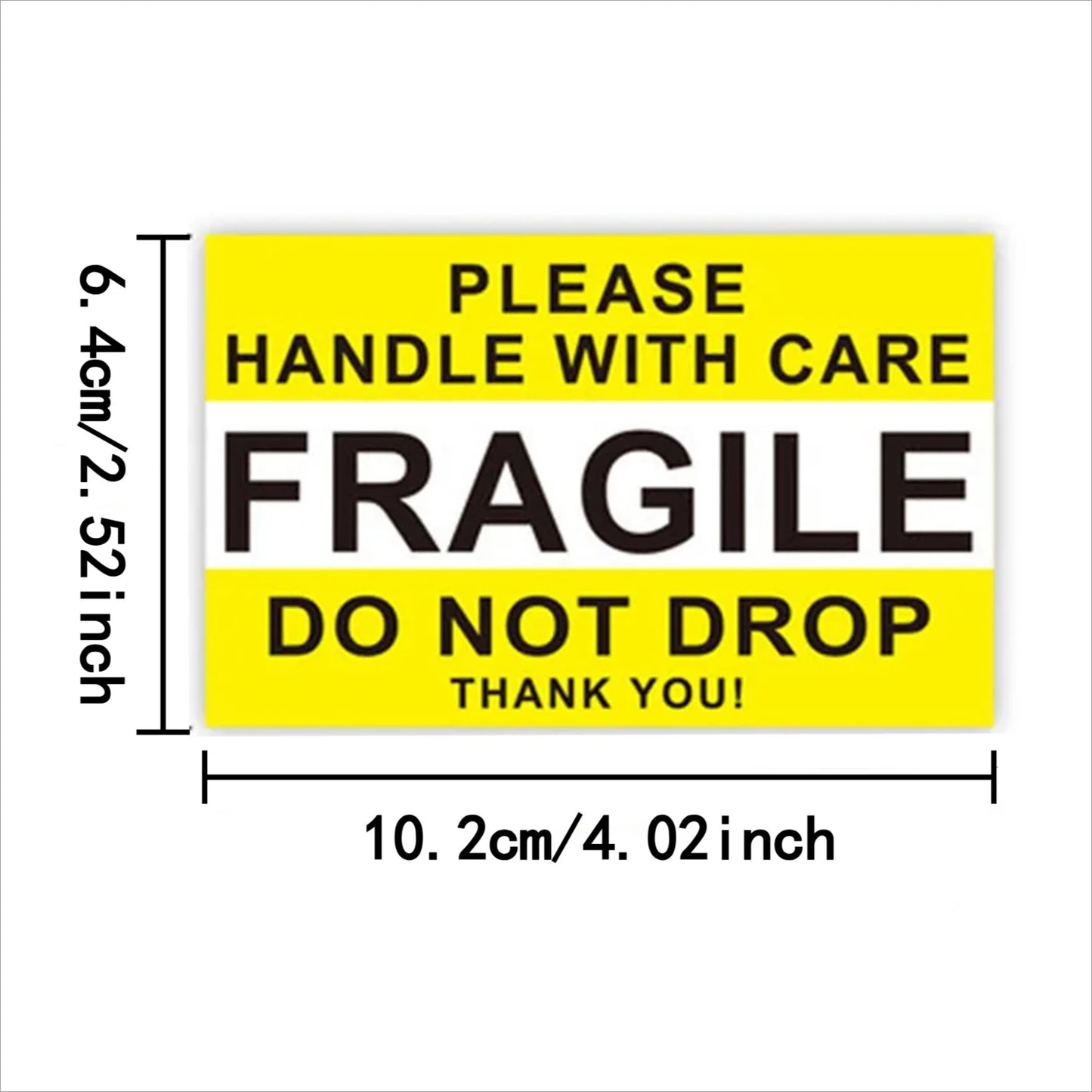50/100PCS Fragile Stickers The Goods Please Handle with Care Warning Labels