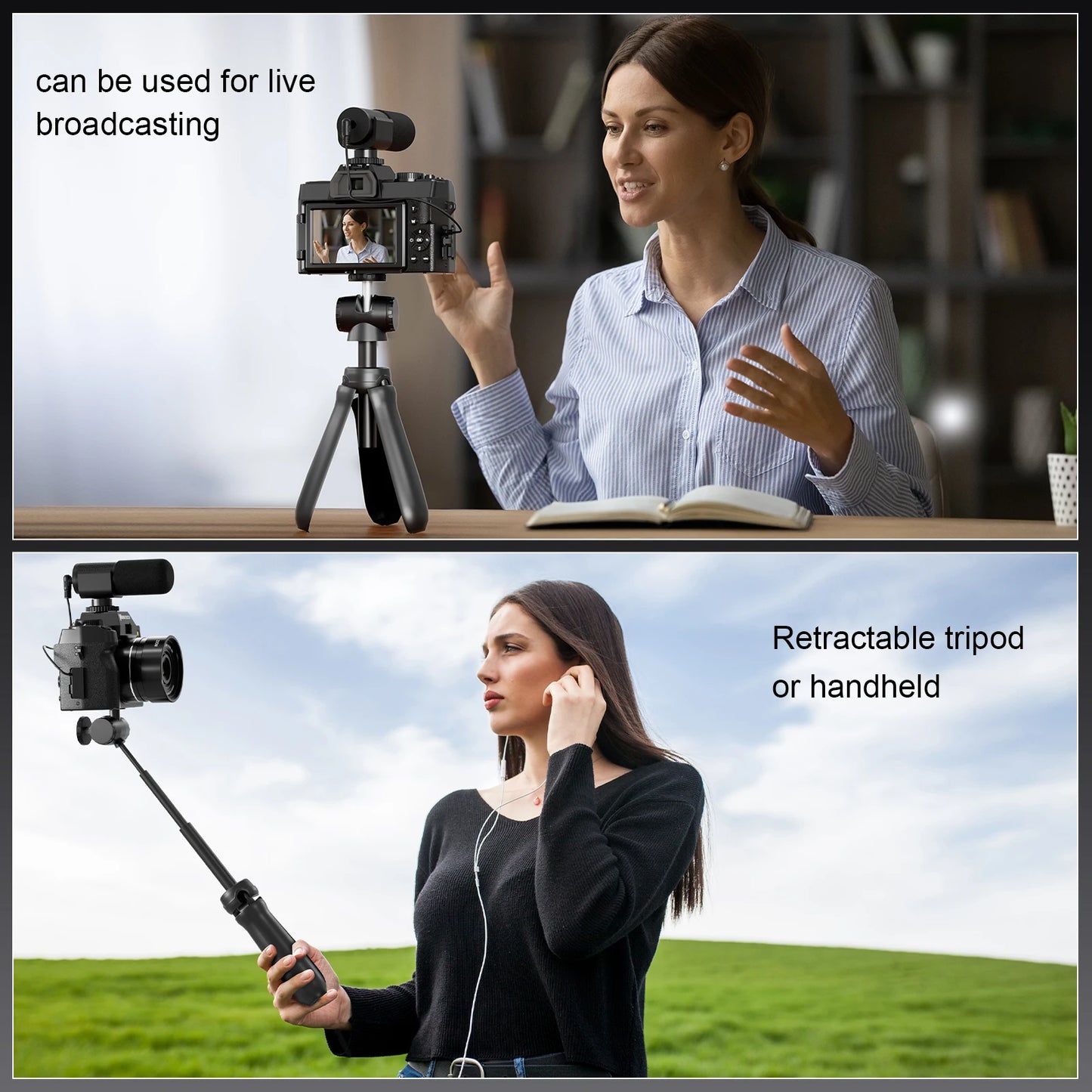 NBD 4K Vlog Camera – 48MP, 3" Flip Screen