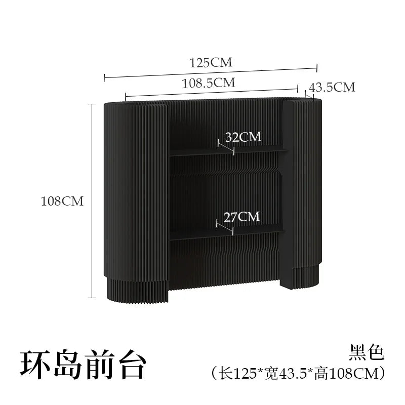 Honeycomb‑Structured Paper Front Desk / Welcome Reception Counter