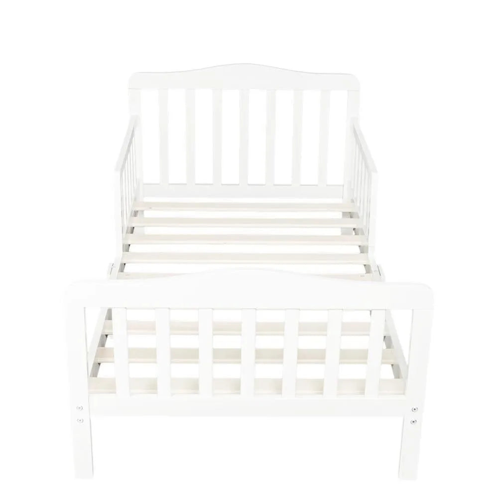 White Toddler Bed Frame – Safety Guardrail