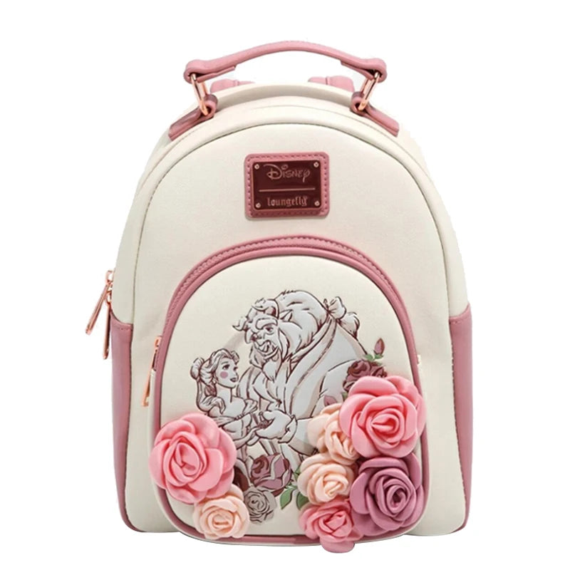 Belle Stained Glass Portrait Mini Backpack