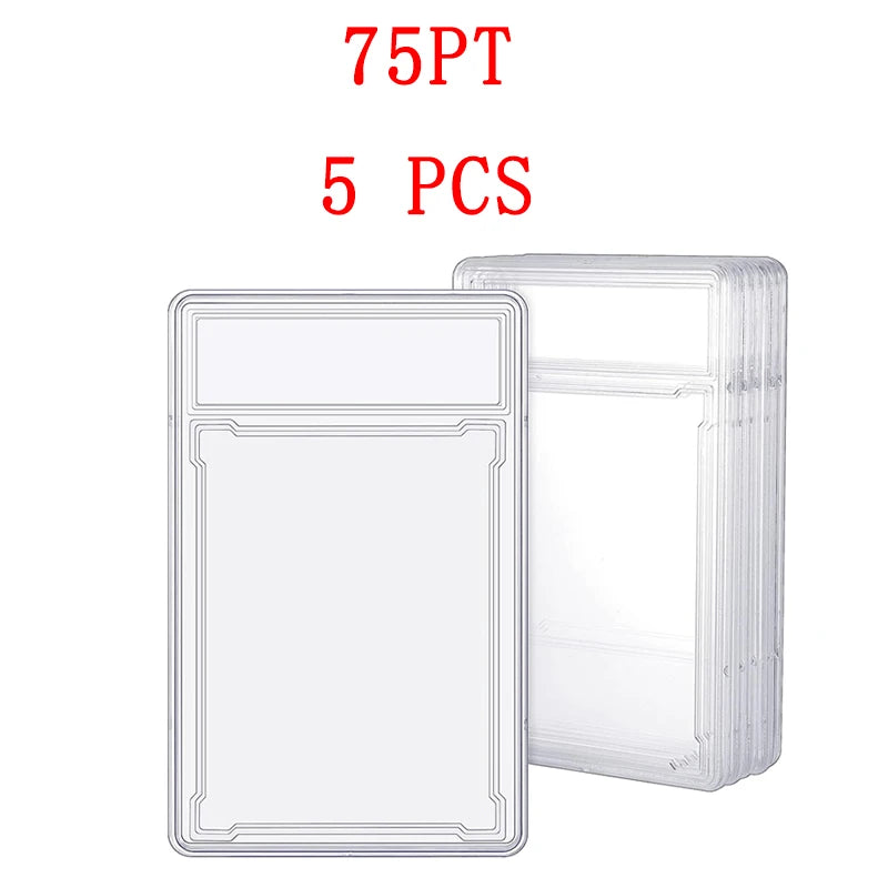 35/55/75/100PT Baseball Star Cards Slab Label Grade Trading Card Sleeves Protector Acrylic Stand Plastic Game PTCG Gift Kids Toy