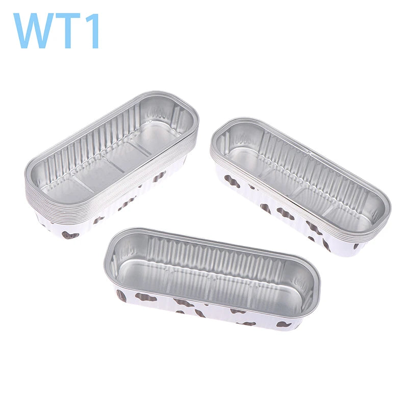 10‑Pack Mini Loaf Pans (With/Without Lids) – 6.8oz Aluminum Foil Bread & Muffin Containers