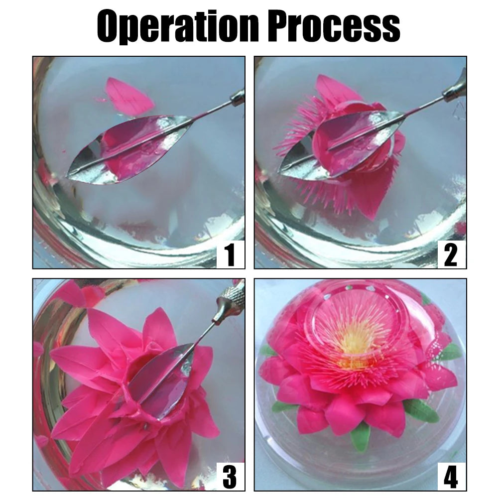 10 pcs Pudding Nozzle +1 Syringe Tools Jelly Cake Jello Gelatin Tools Cake Decorating Tools 3D Jelly Flower Art Tools