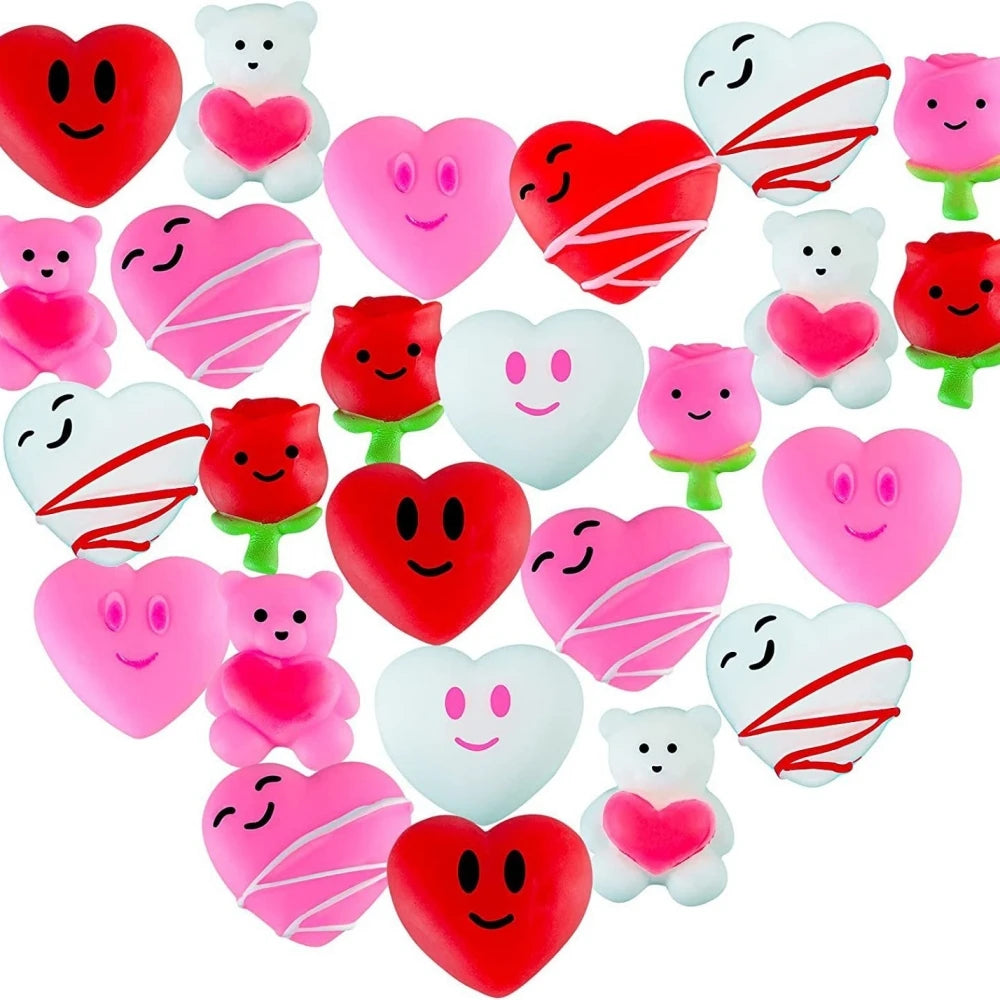 12/24/36 Pcs Mini Cartoon Rose Love Pinch Music for Valentine's Day Wedding Party Guest Gift Commemorative Carnival Gift Pack