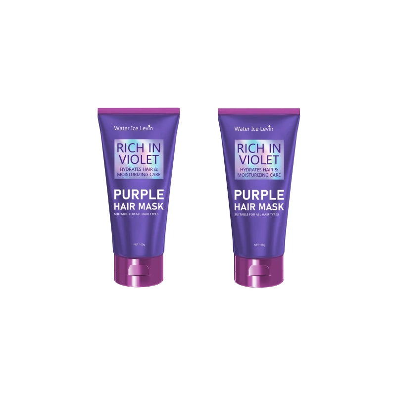 Purple Repair Damaged Hair Mask- Keratin Deep Nourishing Dry Frizzy Collagen Magical -5 Second to Soft Shiny Hair