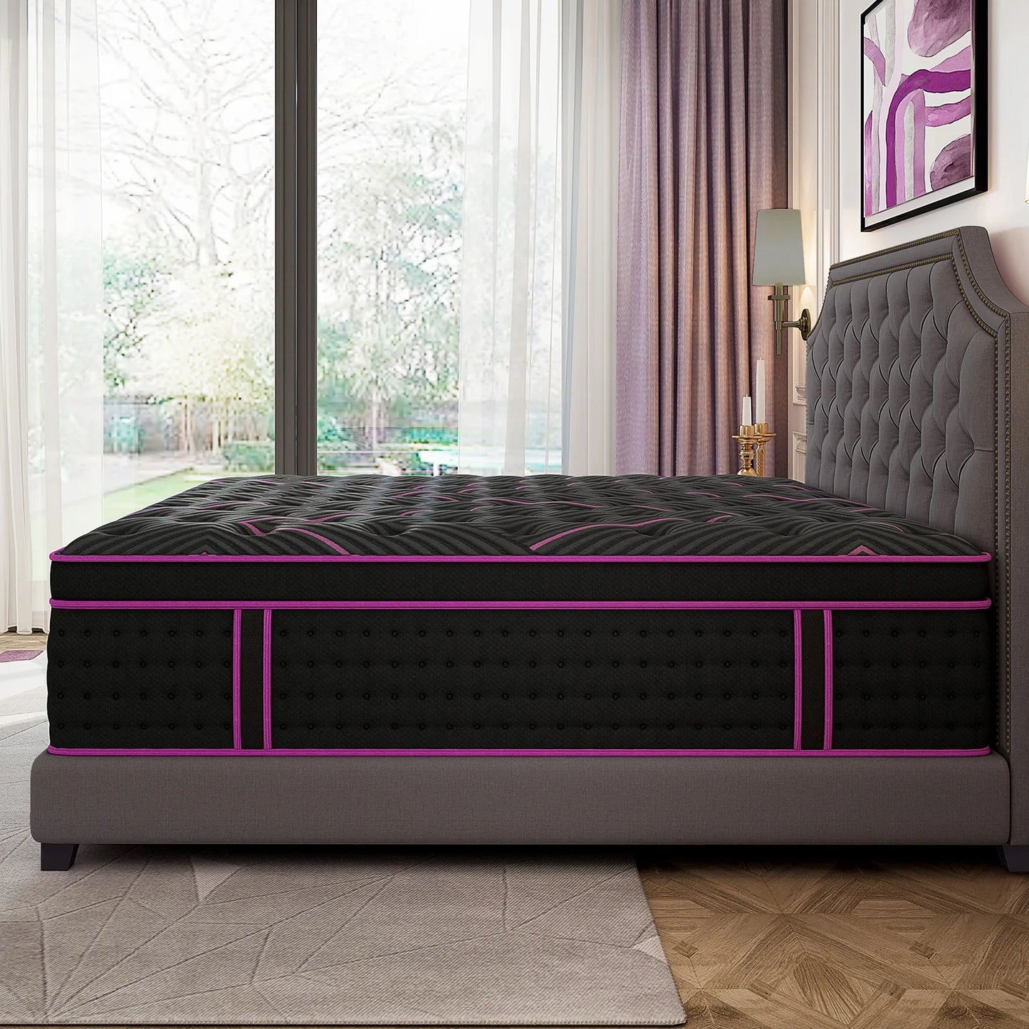 12/14" Medium‑Firm Hybrid Mattress — Gel Memory Foam & Pocket Springs