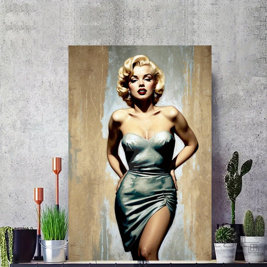 1pc Unframed Canvas Poster - Elegant Iconic Female Figure in Retro Style, High-Definition Wall Art, Waterproof Print, 18x12 Inch, Ideal for Home, Office, Coffee Shop, Bar, or Gift, Office Decoration | Retro Wall Art | Waterpr