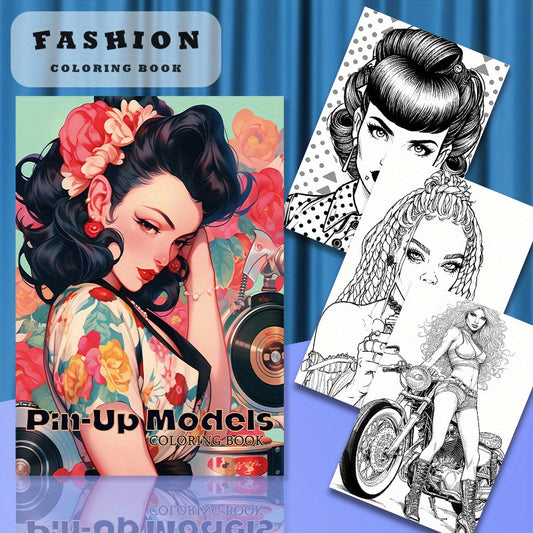 Deluxe Edition Coloring Book for Adults - 22 Thick Pages, Unique Cover Design, Stress-Relief Art & Craft Kit, Perfect Gift for Valentine's, Christmas, Halloween, New Year, Back to School, Birthdays & Parties