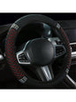 Bling Soft Leather Car Steering Wheel Cover Non-Slip Heat and Cold Protector without Inner Ring
