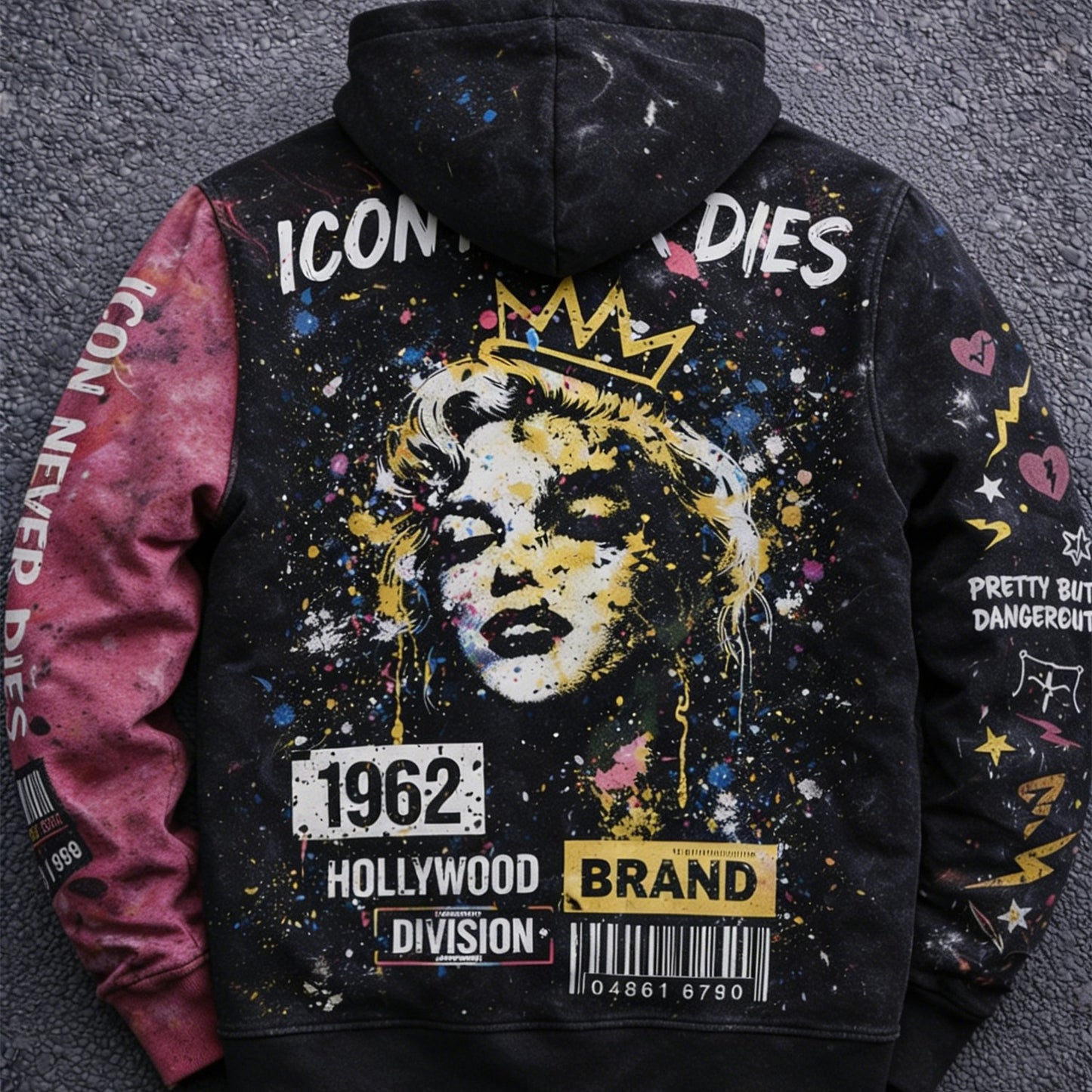 Fashion Casual Printed Polyester Sweater