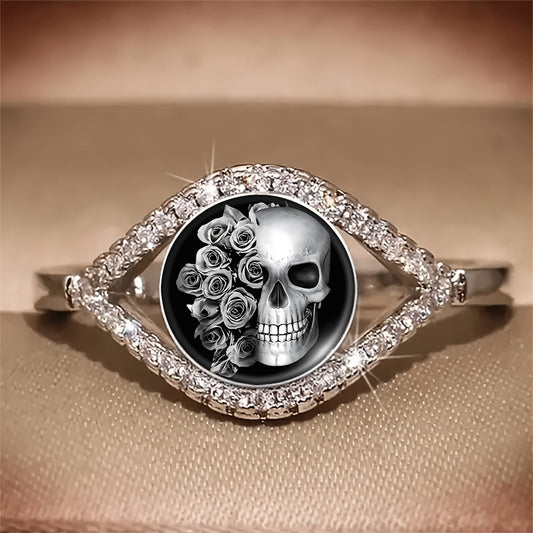 The Sparkling Skull Rose Is a Stunning Piece of Jewelry That Symbolizes Both Life And Death, Making It a Perfect Gift And a Trendy Fashion Accessory
