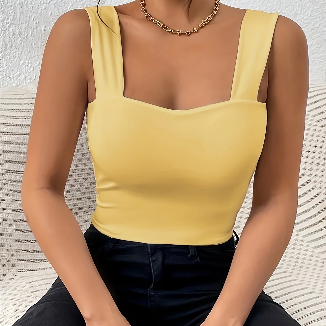 European And American Sexy Chest-Revealing Waist-Cinching Camisole