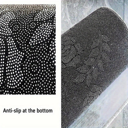 Set of Four Car Floor Mats Featuring a Skull Rose Design, Made from Crystal Velvet with Anti-Slip Properties. This Universal Set Enhances Your Vehicle'S Interior, Effectively Gathers Hair, Maintains Cleanliness, Is Easy to Cl