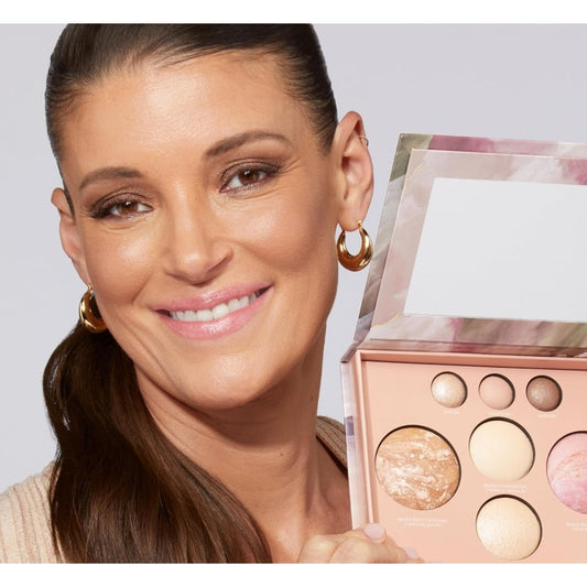 GELLER NEW Confident Age 2pcs Set: Gel Lip Balm, Clear Retractable Angled Kabuki Brush | Mixed Color System, Paste Form