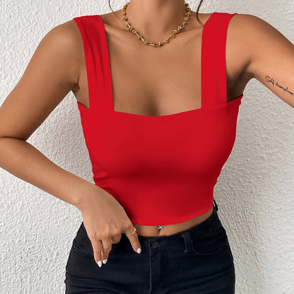 European And American Sexy Chest-Revealing Waist-Cinching Camisole