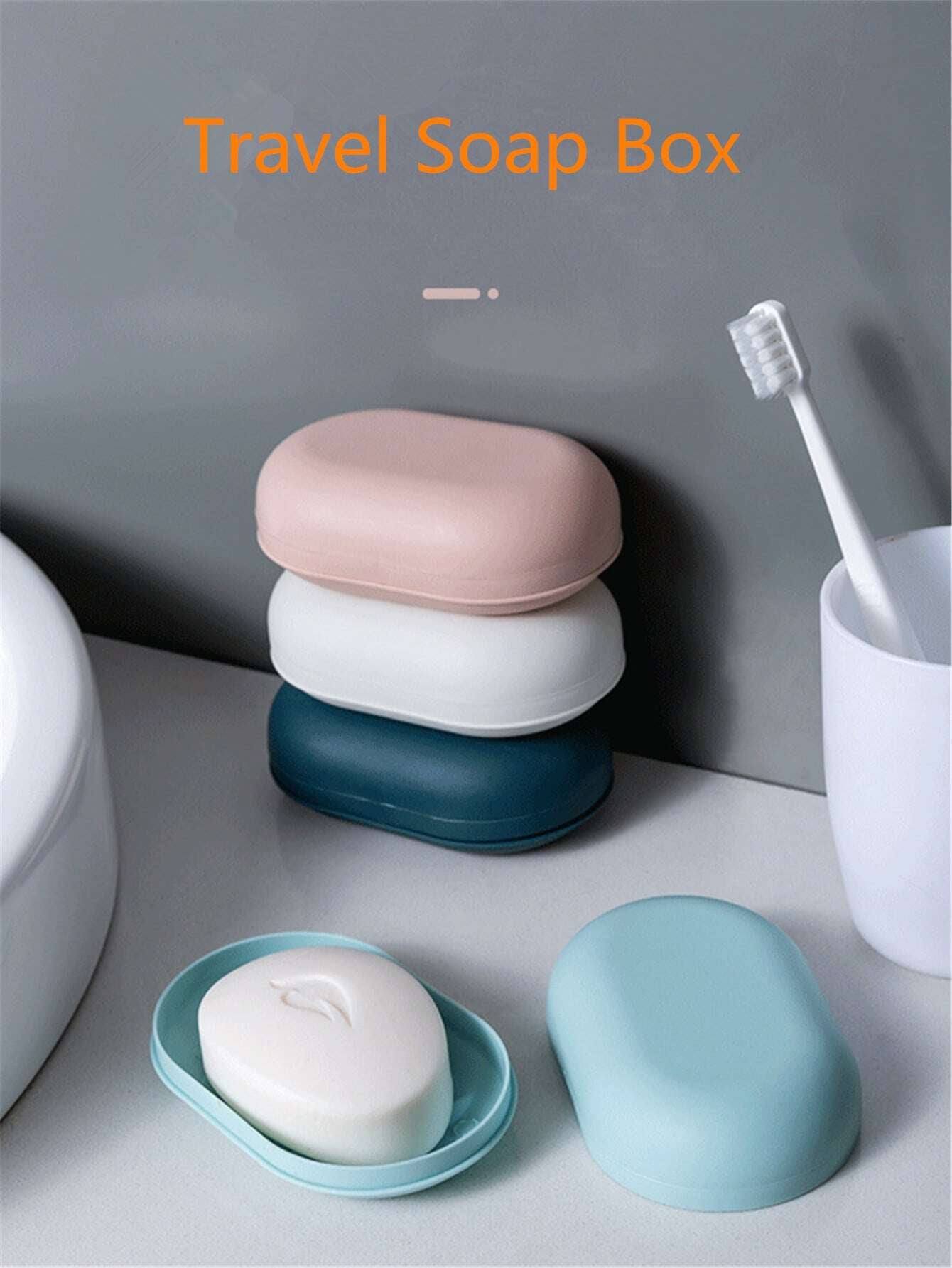 Leaf-Shaped Soap Holder with Suction Cup - Bathroom Soap Dish Tray and Container