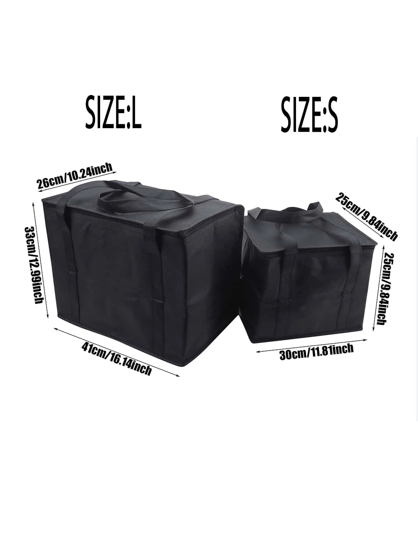 Insulated Grocery Bags Large Capacity Insulation Bag, Reusable Grocery Tote, Soft Cooler Bag, Hot & Cold Takeout or Food Delivery Bag, Lightweight, Sturdy Zipper, Foldable, Stands Upright Portable Summer Travel Holiday School Supplies Camping Equipment for Outdoor and Camping Camping Gear