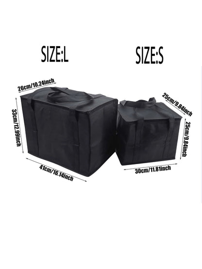 Insulated Grocery Bags Large Capacity Insulation Bag, Reusable Grocery Tote, Soft Cooler Bag, Hot & Cold Takeout or Food Delivery Bag, Lightweight, Sturdy Zipper, Foldable, Stands Upright Portable Summer Travel Holiday School Supplies Camping Equipment for Outdoor and Camping Camping Gear