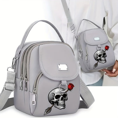 2D Flat Printing 1pc Rose Arrow Pattern Women's Shoulder Bag Casual Bag Hand-held Crossbody Bag, Can Be Used for Business Trips, Can Be Used as a Single Shoulder Crossbody Bag, a Versatile Neutral Bag, the Pattern Position Wi