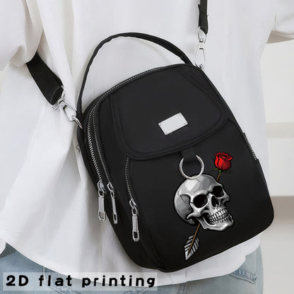 2D Flat Printing 1pc Rose Arrow Pattern Women's Shoulder Bag Casual Bag Hand-held Crossbody Bag, Can Be Used for Business Trips, Can Be Used as a Single Shoulder Crossbody Bag, a Versatile Neutral Bag, the Pattern Position Wi