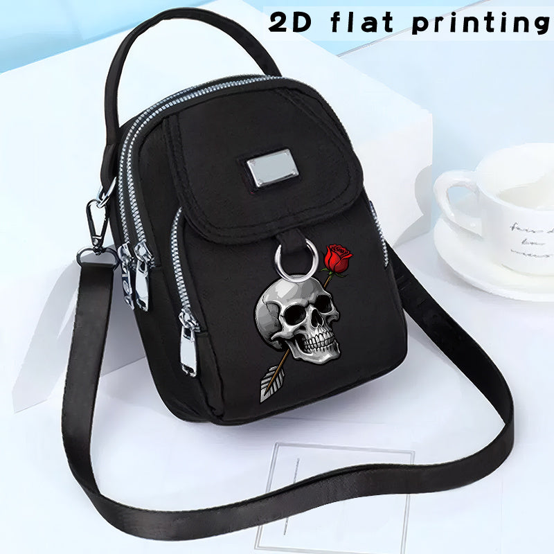 2D Flat Printing 1pc Rose Arrow Pattern Women's Shoulder Bag Casual Bag Hand-held Crossbody Bag, Can Be Used for Business Trips, Can Be Used as a Single Shoulder Crossbody Bag, a Versatile Neutral Bag, the Pattern Position Wi
