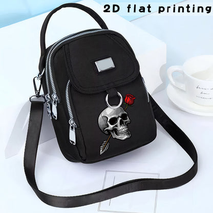 2D Flat Printing 1pc Rose Arrow Pattern Women's Shoulder Bag Casual Bag Hand-held Crossbody Bag, Can Be Used for Business Trips, Can Be Used as a Single Shoulder Crossbody Bag, a Versatile Neutral Bag, the Pattern Position Wi