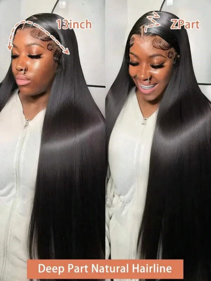 28" Ready‑To‑Go Glueless HD Lace Wig (13×4 / 13×6 · Bone Straight · Brazilian Human Hair)