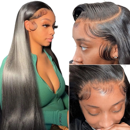HD Glueless Bone Straight Human Hair Wig (5×7 / 13×4 / 13×6 Options)