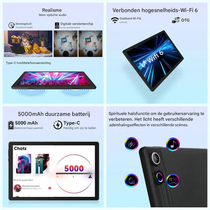 10.1" Android 15 Tablet Set (20GB+64GB)