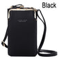Fashion Ladies Mobile Leather Messenger Bag Clutch for with below 6.5 in Phone iphone /Samsung