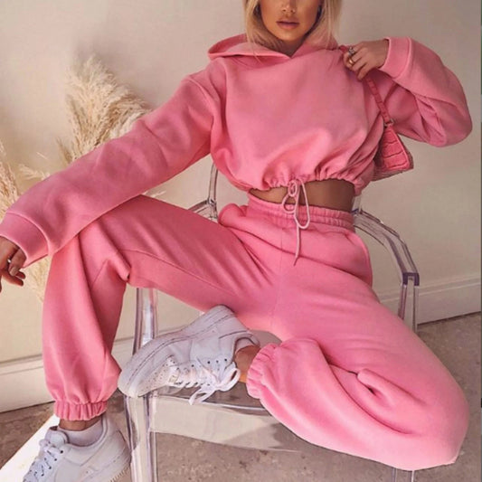 Women’s Oversized Winter Tracksuit – Hoodie & Sweatpants Set