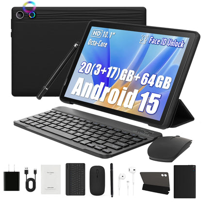 10.1" Android 15 Tablet Set (20GB+64GB)