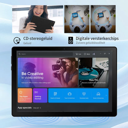10.1" Android 15 Tablet Set (20GB+64GB)