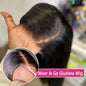 Wear & Go Glueless Bone Straight Wig (30–34 Inch · 13×6 / 6×4 HD Lace · Human Hair)