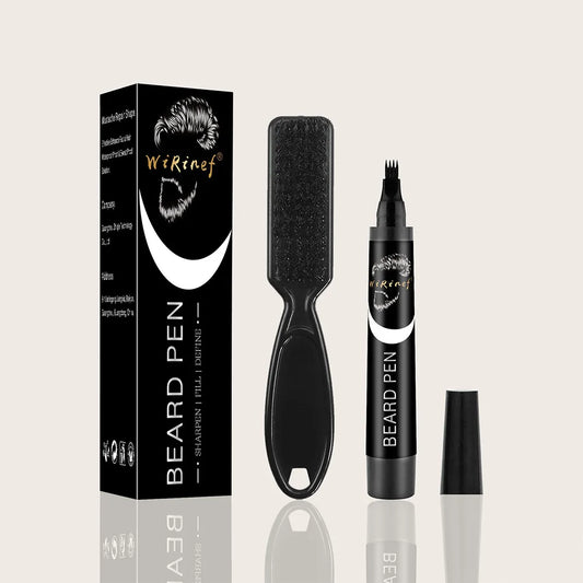 Beard Pen Filler Single Piece or Set Barber Styling Pencil Waterproof Black Hair Enhancer Brush Cosmetic Repair Tool