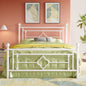 HOOMIC 14" Metal Platform Bed Frame – Vintage Victorian Wrought Iron Headboard & Footboard