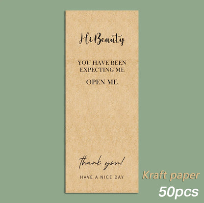 20-50pcs This Package Nice To Meet You Too Sticker Seal Label Thank You Small Business Handmade Merchandise Decoration Stickers