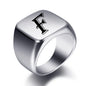Engraved Stainless Steel Personalized Name Ring