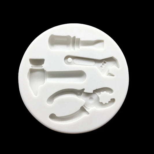 Hammer Wrench Bolt Driver Silicone Mold Sugarcraft Cupcake Baking Mold Fondant Cake Decorating Tools