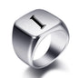 Engraved Stainless Steel Personalized Name Ring