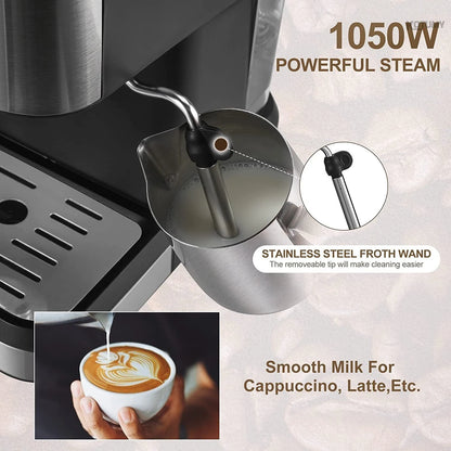 High‑Pressure Automatic Coffee Machine – Milk Froth & Extraction