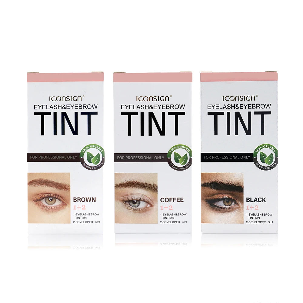 ICONSIGN Lash & Brow Tint Kit – Eyebrow Dye, Mascara Lift & Tattoo‑Effect Tinting Set