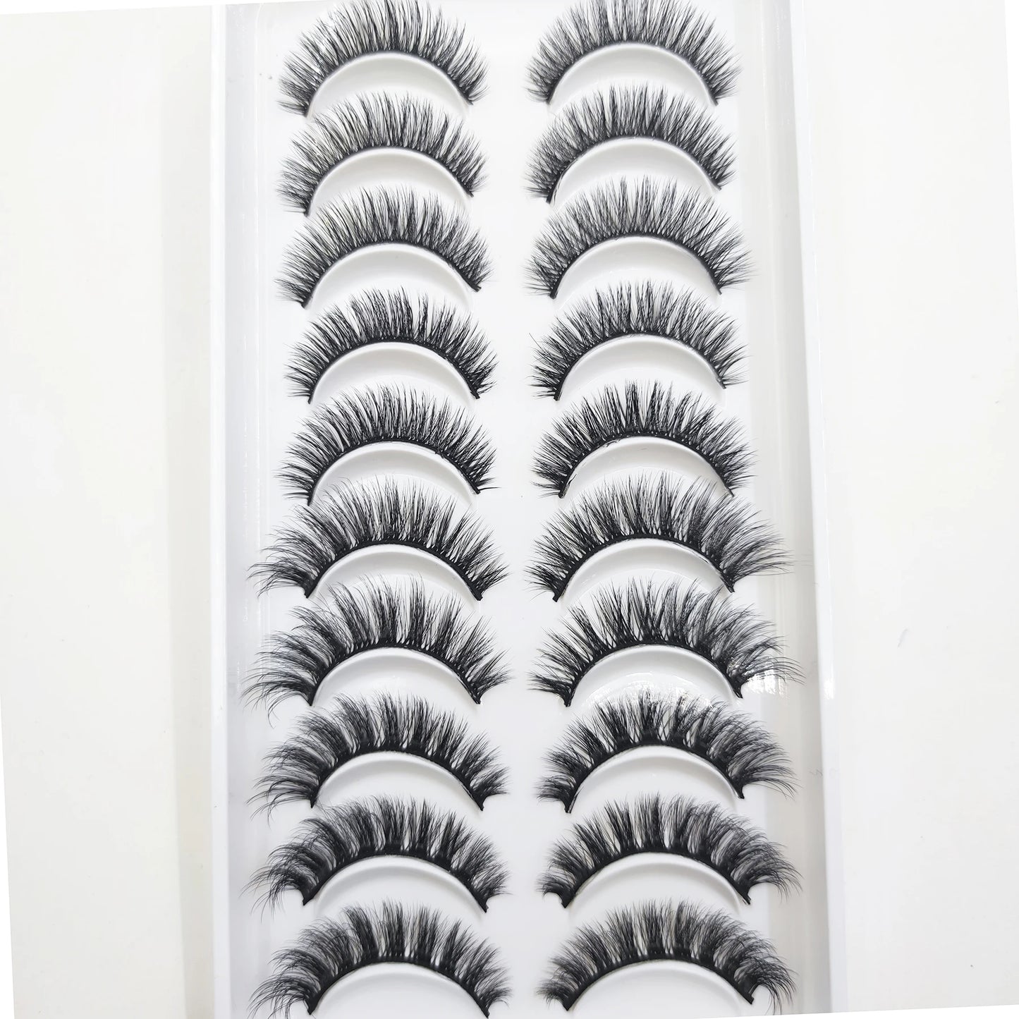 10 Pairs of Natural 3D Mink Lashes