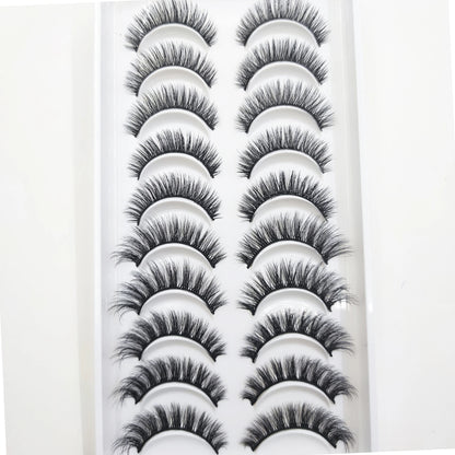 10 Pairs of Natural 3D Mink Lashes