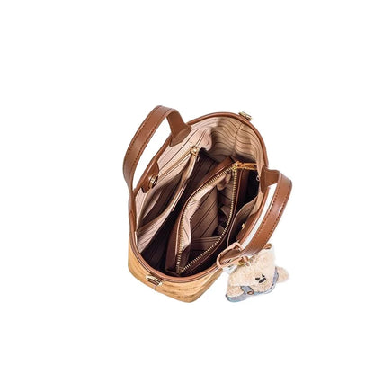 Retro Printed PU Crossbody Bag