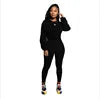 Fall Clothing for Hoodie Women Crop Top Sweater Set 2022 Custom logo Two Pieces Jogger Women Matching Set Clothing 2 Pieces