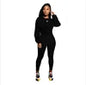 Fall Clothing for Hoodie Women Crop Top Sweater Set 2022 Custom logo Two Pieces Jogger Women Matching Set Clothing 2 Pieces